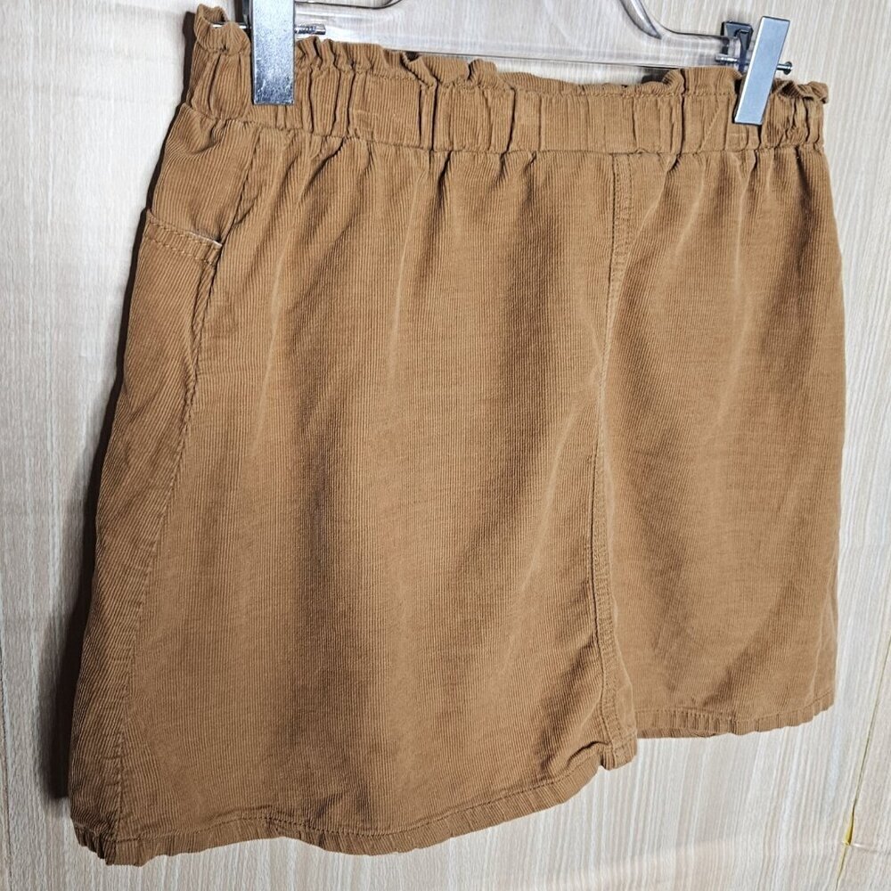 Tahari Girls Brown Corduroy Elastic Waist Skirt 7 - Picture 4 of 6